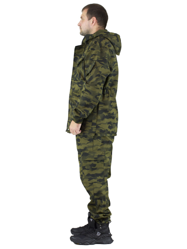 Демисезонный удлиненный костюм Forest Trail Green Black фото 3