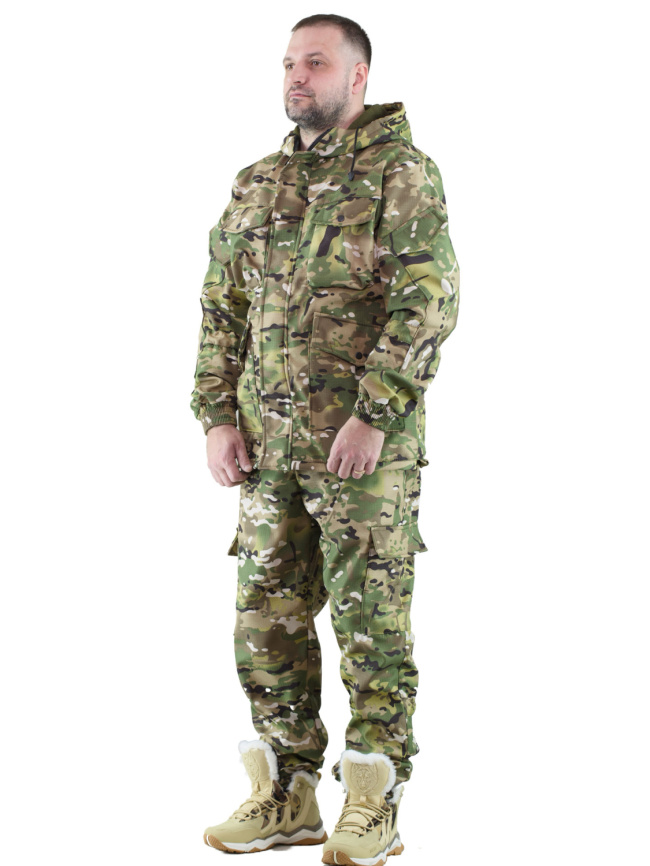 Демисезонный удлиненный костюм Forest Trail Green фото 2