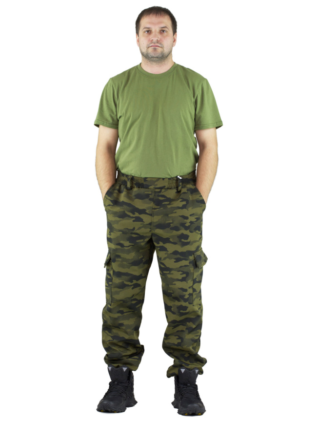 Демисезонный удлиненный костюм Forest Trail Green Black фото 15