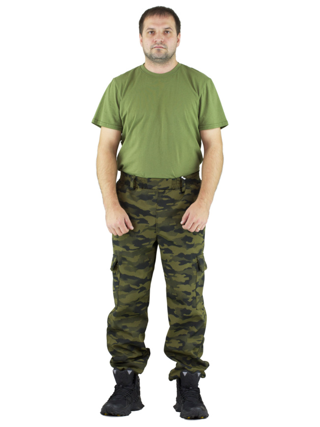 Демисезонный удлиненный костюм Forest Trail Green Black фото 11