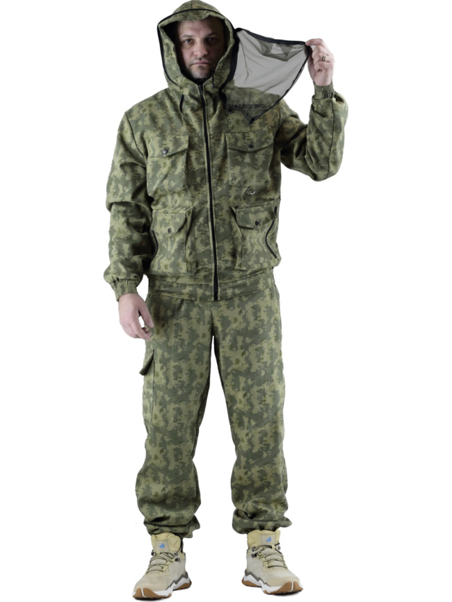 Летний костюм ХБ с москитной сеткой Forest Trail Green фото 6