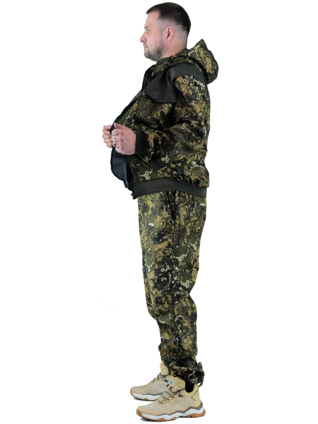 Утепленный непромокаемый демисезонный костюм Forest Trail Green фото 8