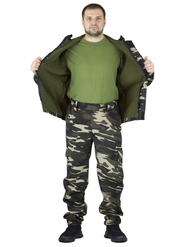 Демисезонный удлиненный костюм Forest Trail Dark Multicam фото 6