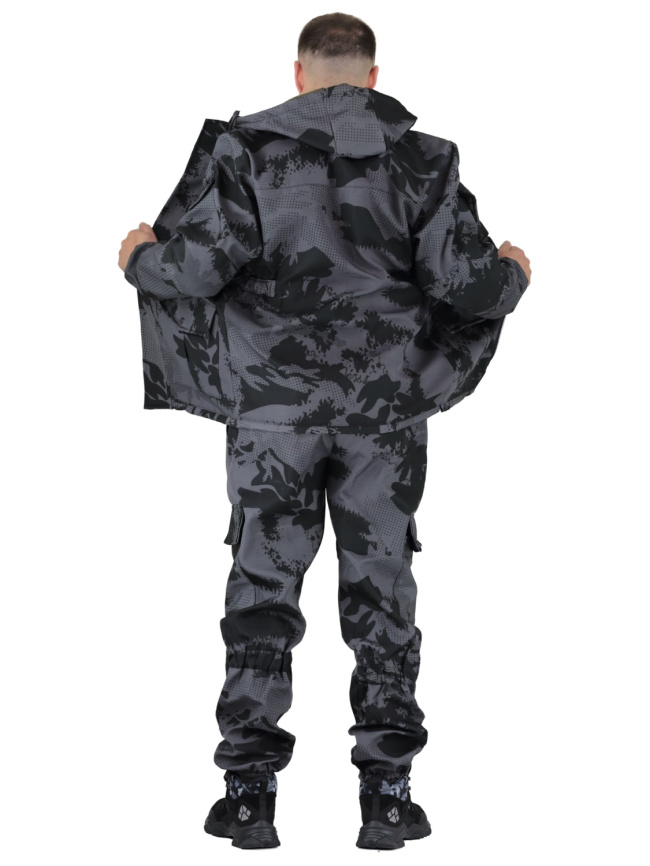 Демисезонный удлиненный костюм Forest Trail Grey фото 9