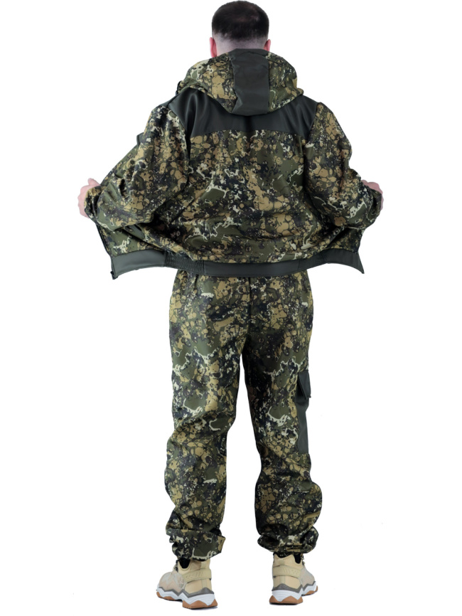 Утепленный непромокаемый демисезонный костюм Forest Trail Green фото 9