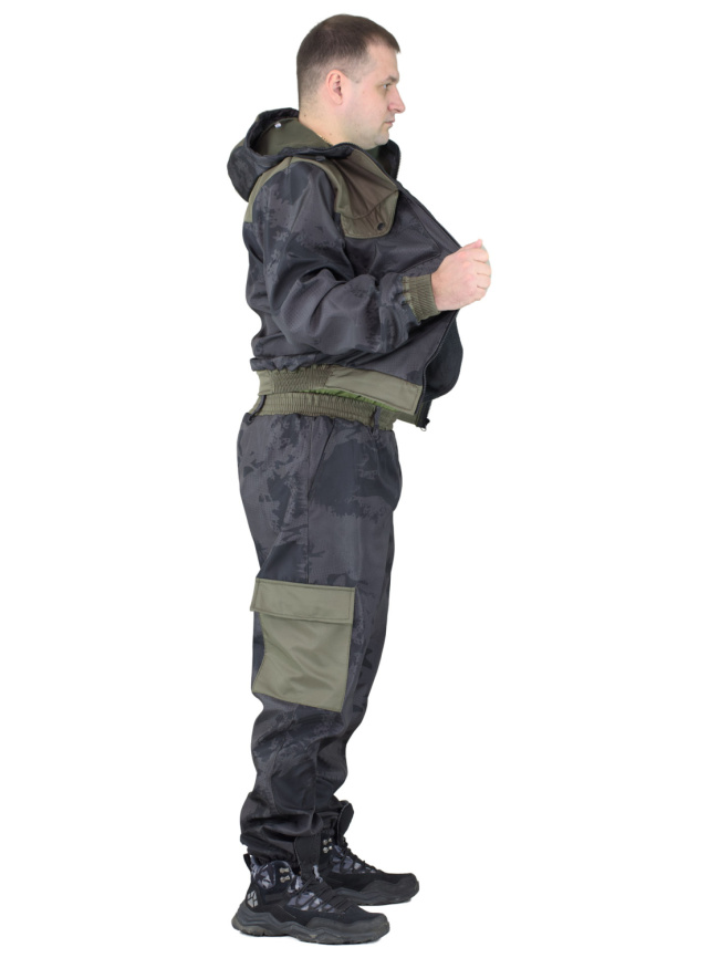 Утепленный непромокаемый демисезонный костюм Forest Trail Grey фото 10