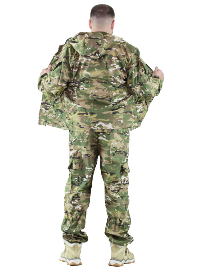 Демисезонный удлиненный костюм Forest Trail Green фото 9